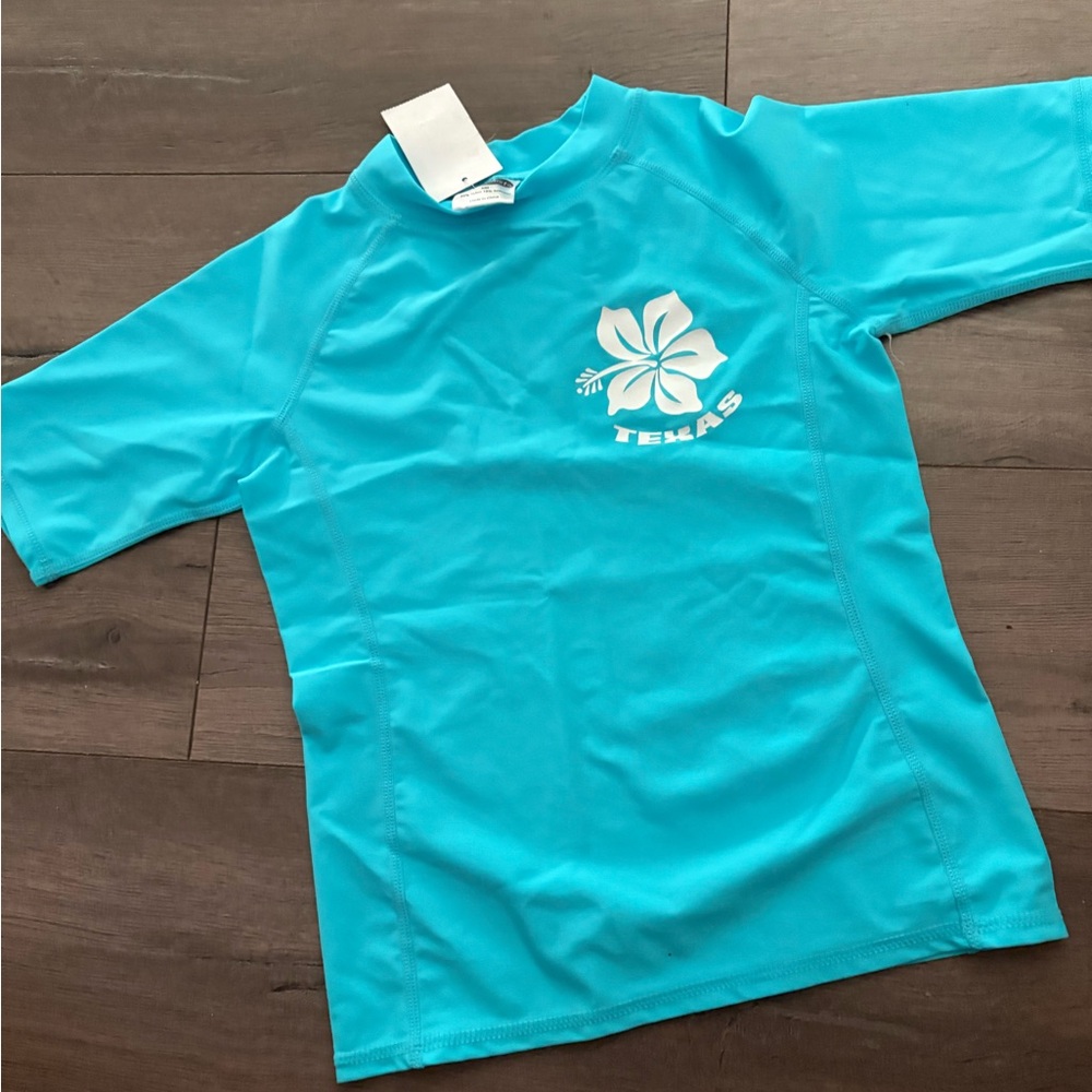 Girls Texas Rash Guard Size M
